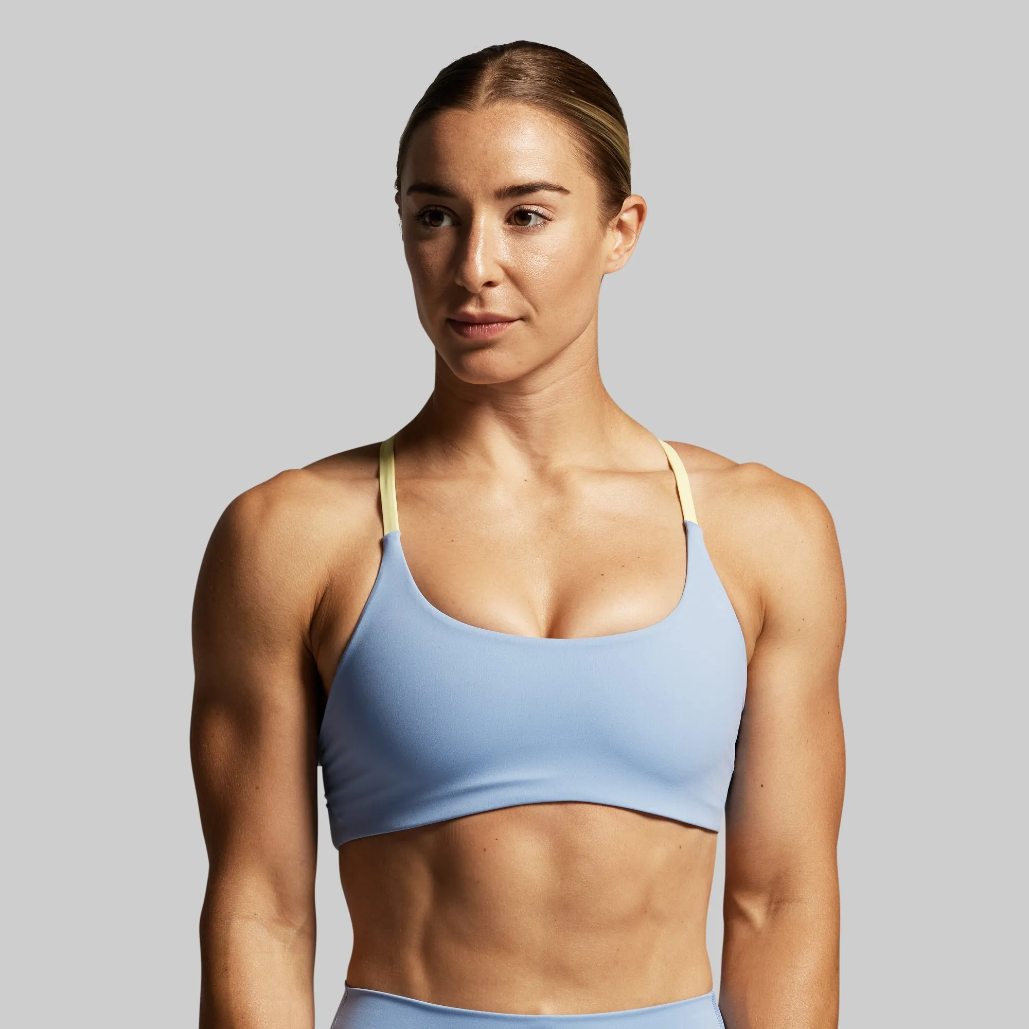 Serenity Sports Bra (Citadel) Breathable Mesh Panels Muscle Support Fit