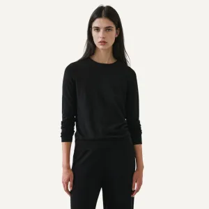 Extra Fine Merino Classic Crew (Black) Homewear Style