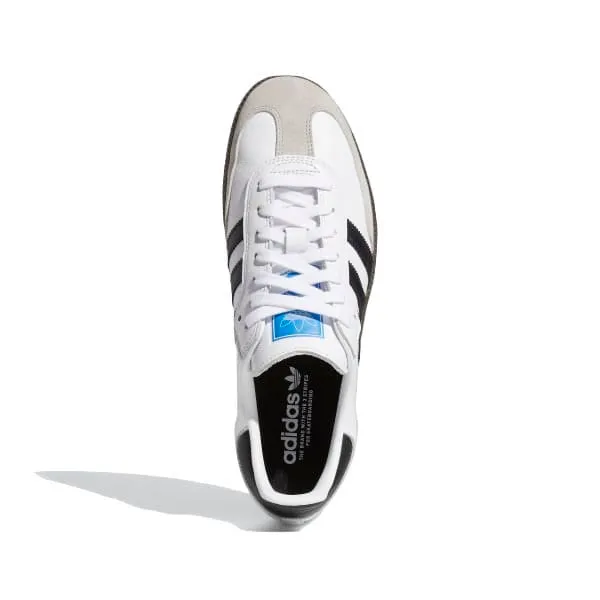 Adidas Samba ADV White/Core Black Flexible Uppers Flexible Support