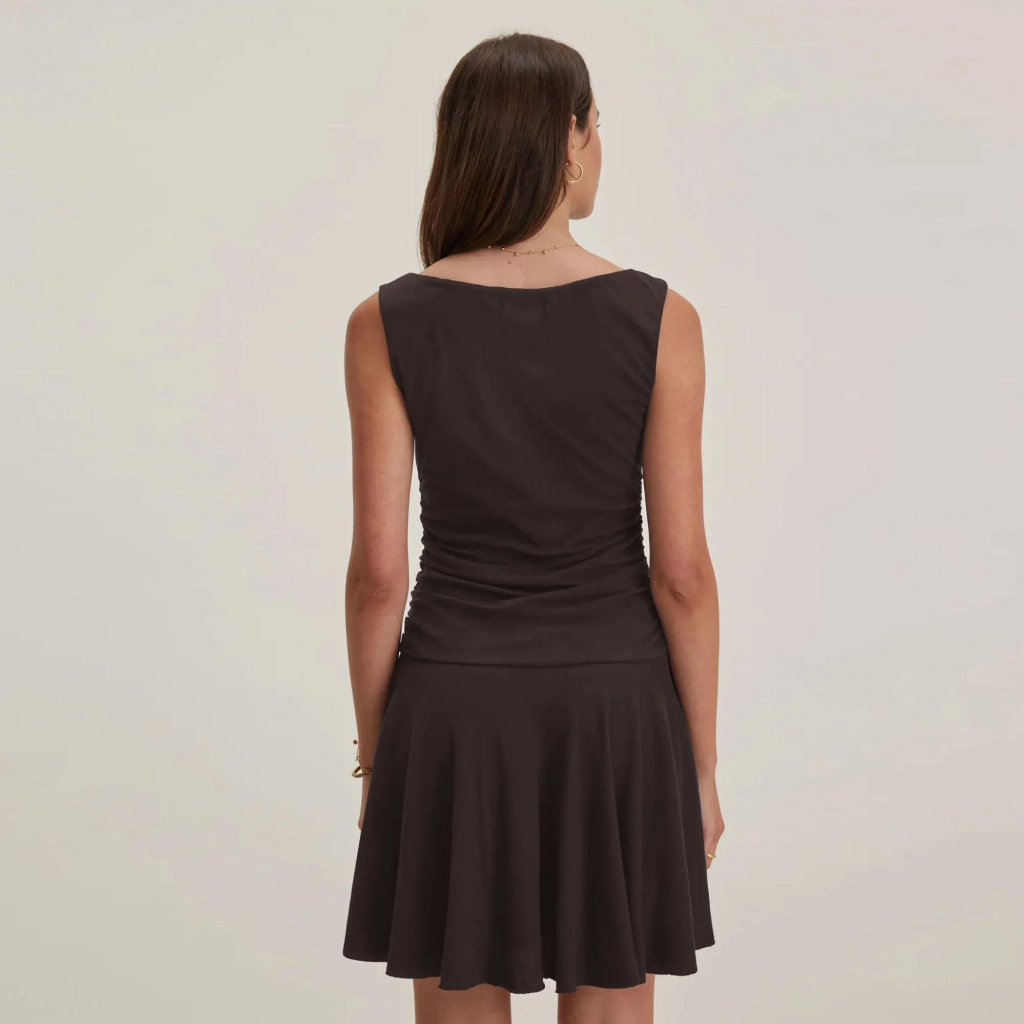 Alicia Vintage Velvet Dress (Black) Fluid Cut