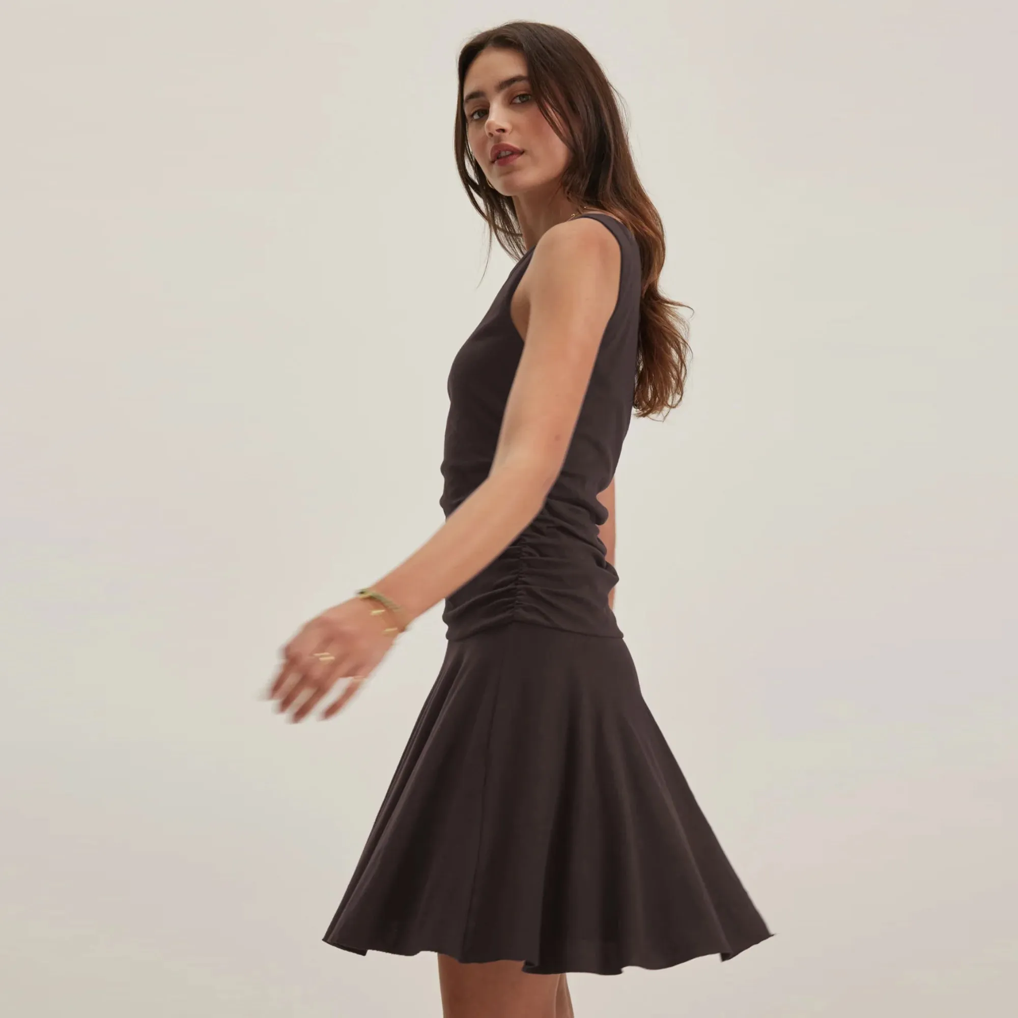 Summer Friendly Alicia Vintage Velvet Dress (Black)