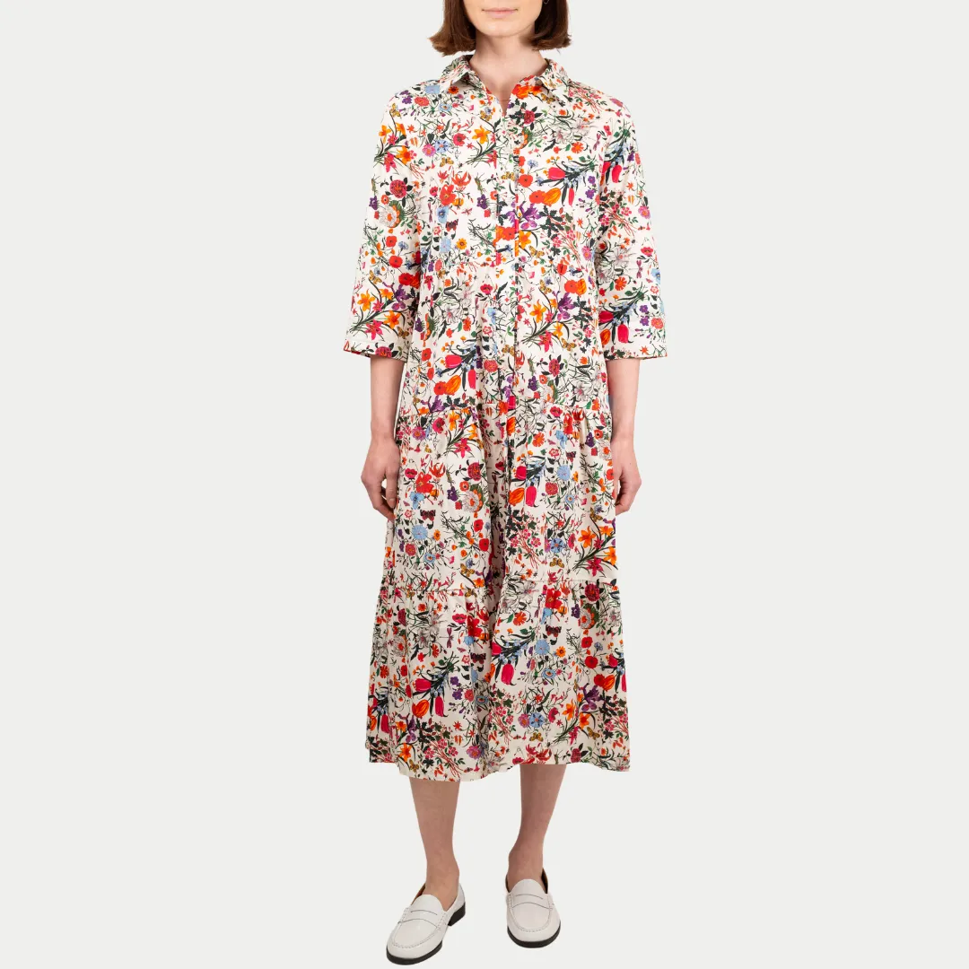 Body Harmony monochrome Lucky Floral Tea Party Sundress