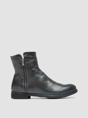 Cozy Footwear Zip Fast LEXIKON 097 - Grey Leather Booties