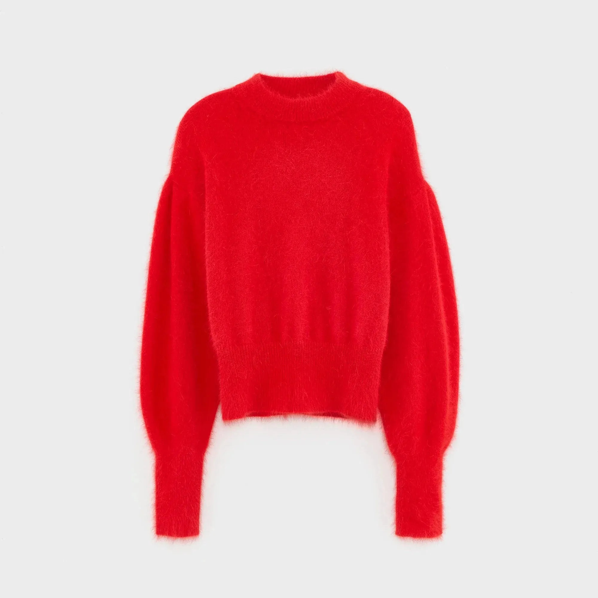 Easy Silhouette Dateka Fluffy Sweater (Sanguine)