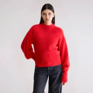 Dateka Fluffy Sweater (Sanguine) AntiSnag Yarn Technology AntiPilling Treatment