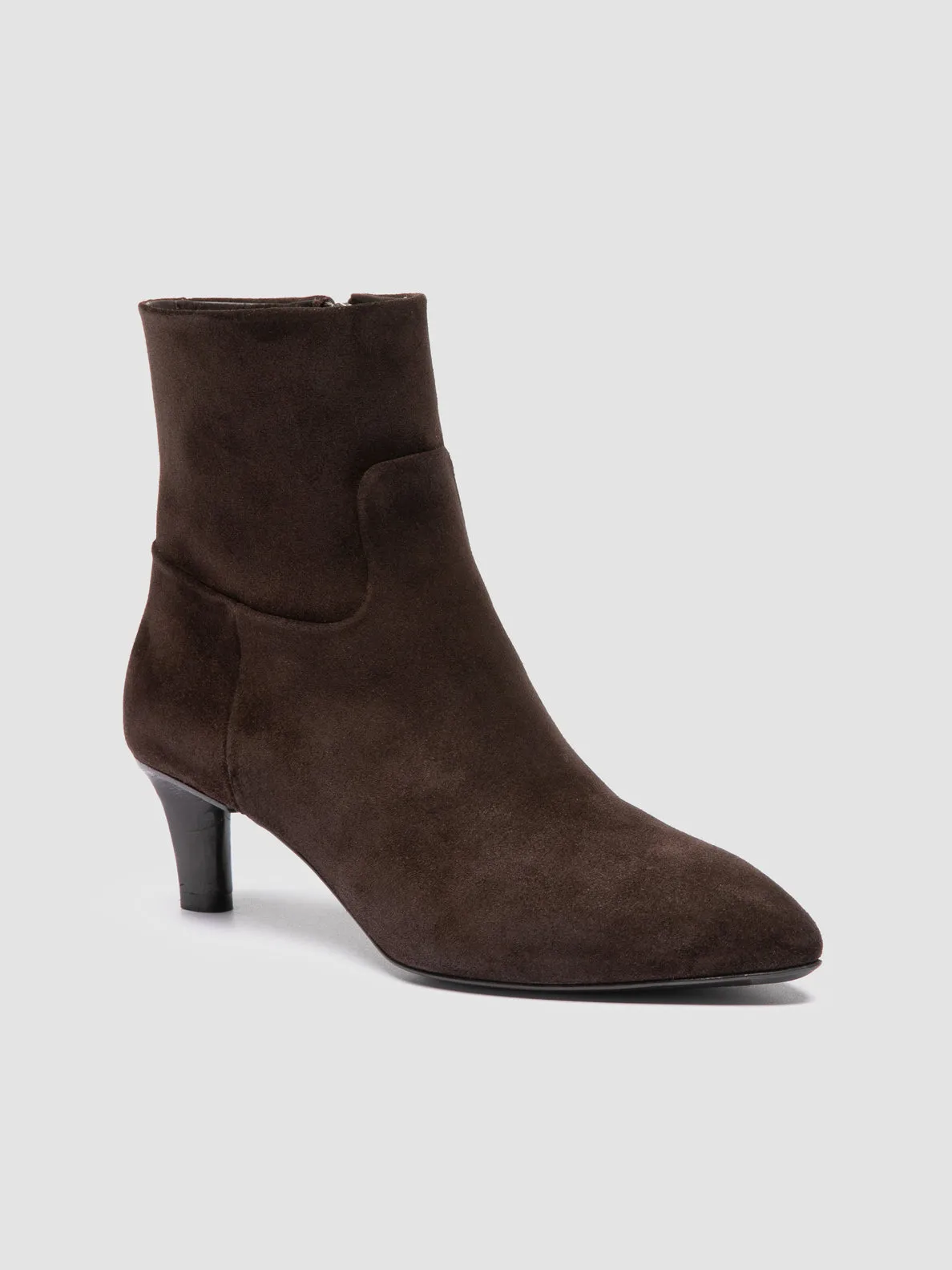 SUZY 005 - Brown Suede Zipped Boots Surfer