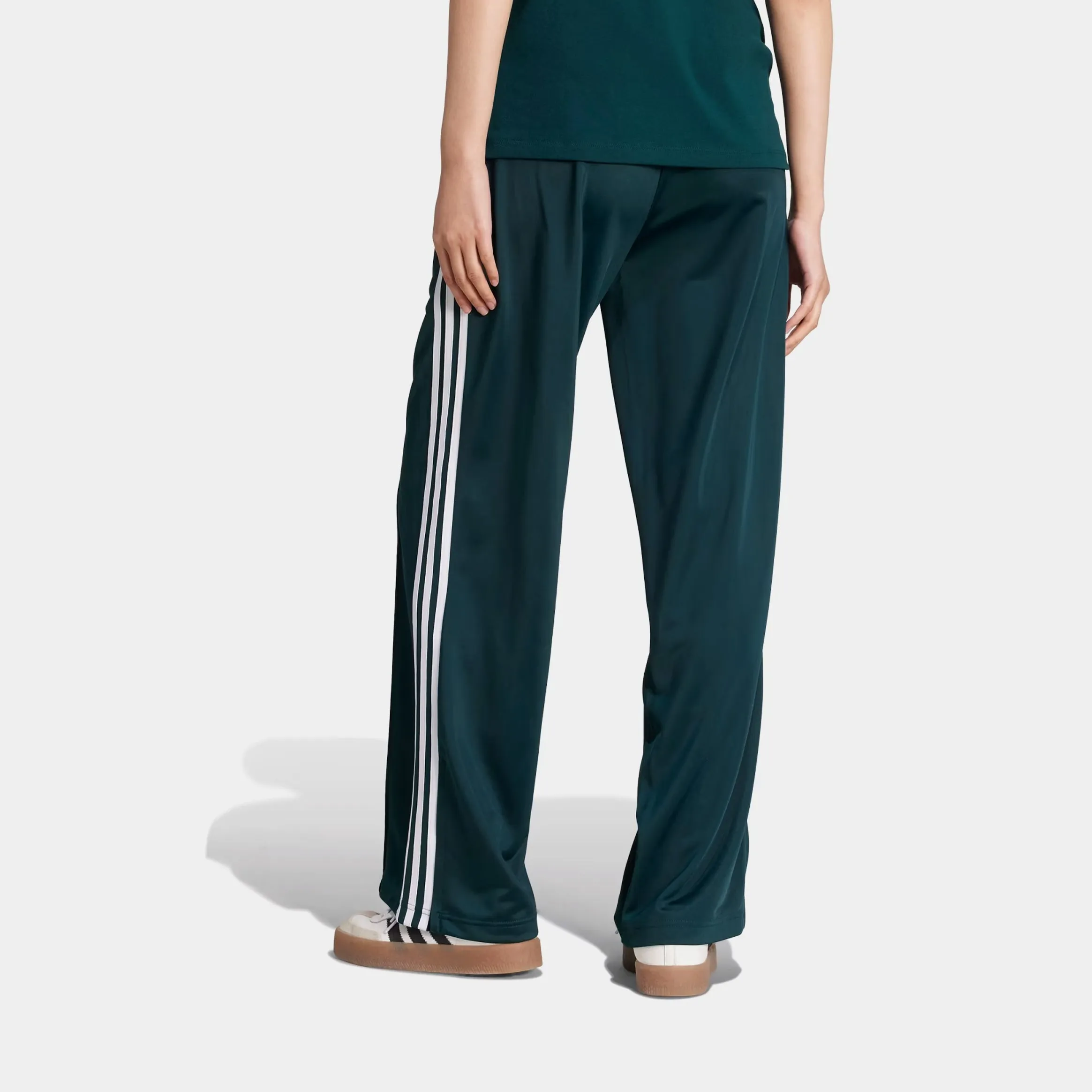 Quick Motion Breathable Waist Adicolor Classic Firebird Look Track Womens Pants (Aurura Ivy/White)