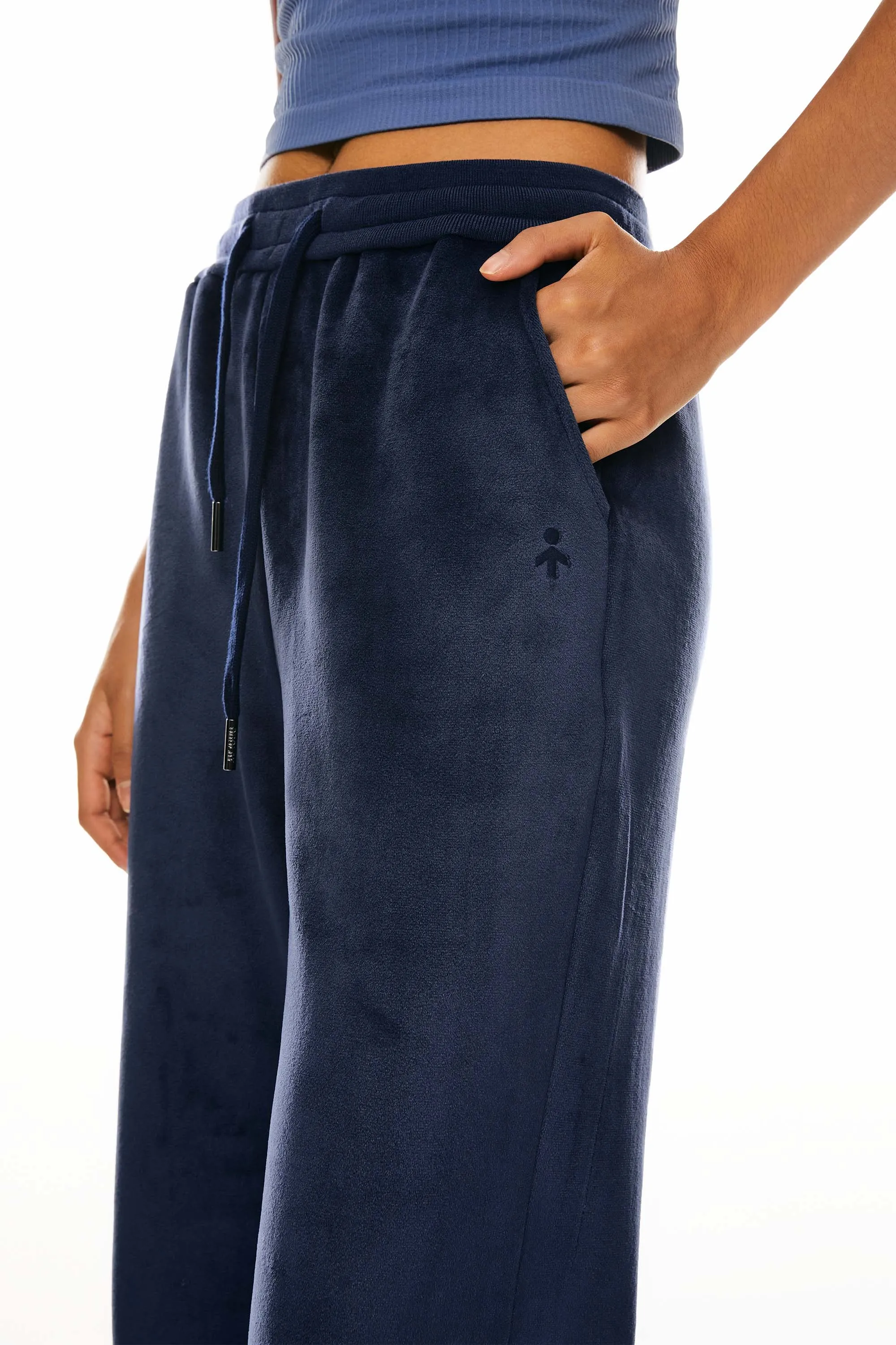 Fleece Straight Leg Sweatpants Elasticized Cuffs