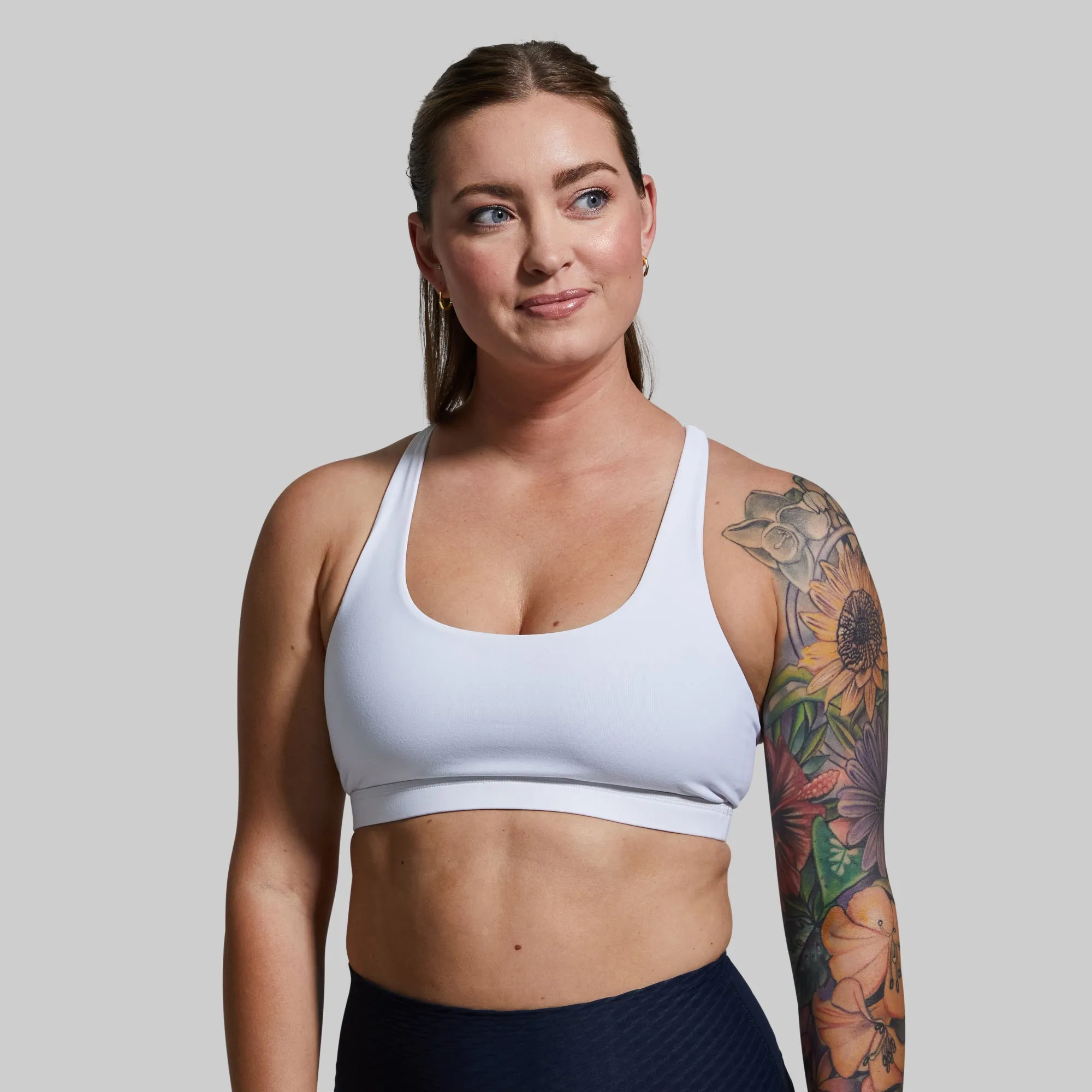 Upper body workouts Velcro closure seams Vitality Original Sports Bra 2.0 (White)