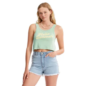 multi crewed Greetings From Paradise Tank Top