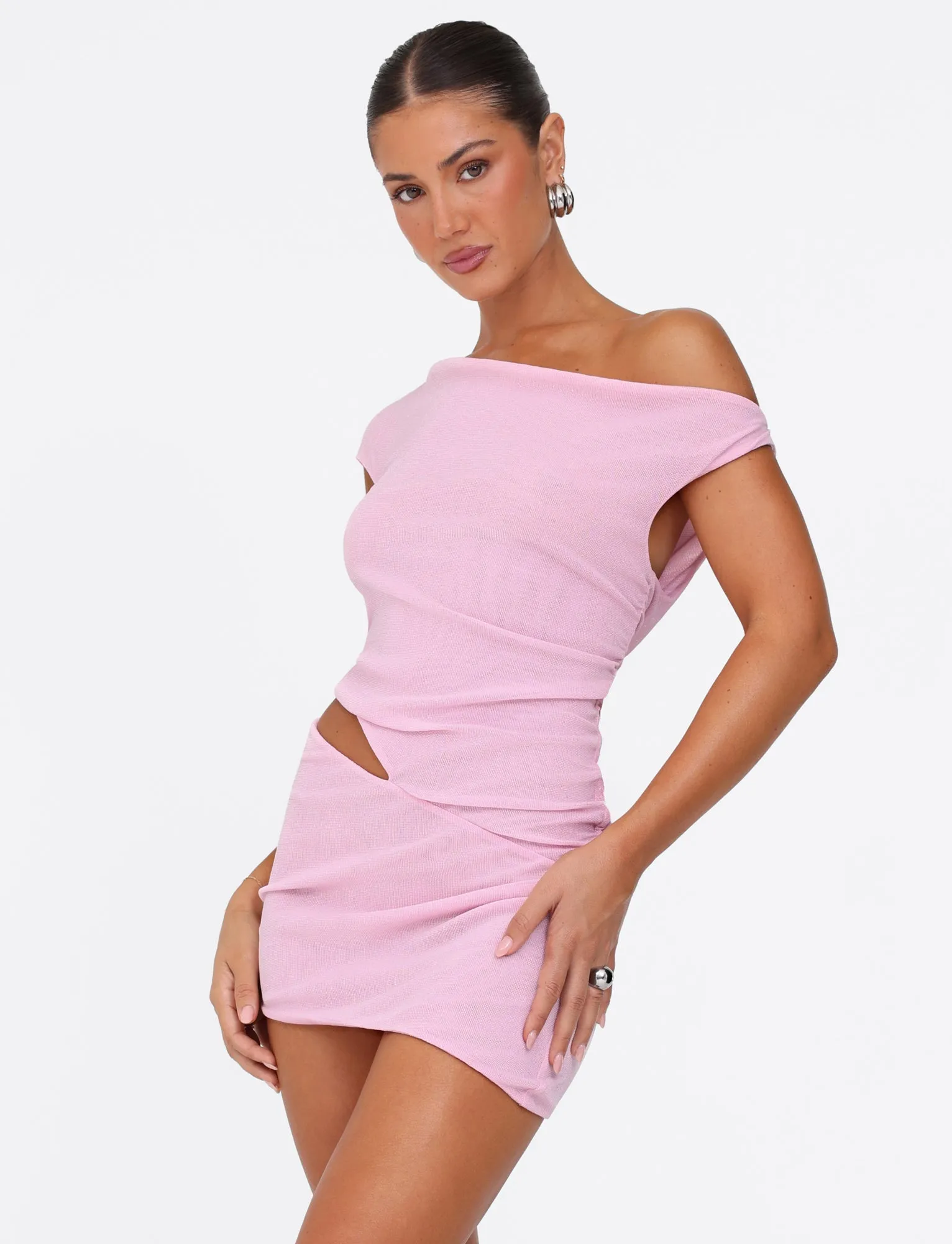 City Rhythm COBI MINI DRESS 2.0 - PINK : BABY PINK