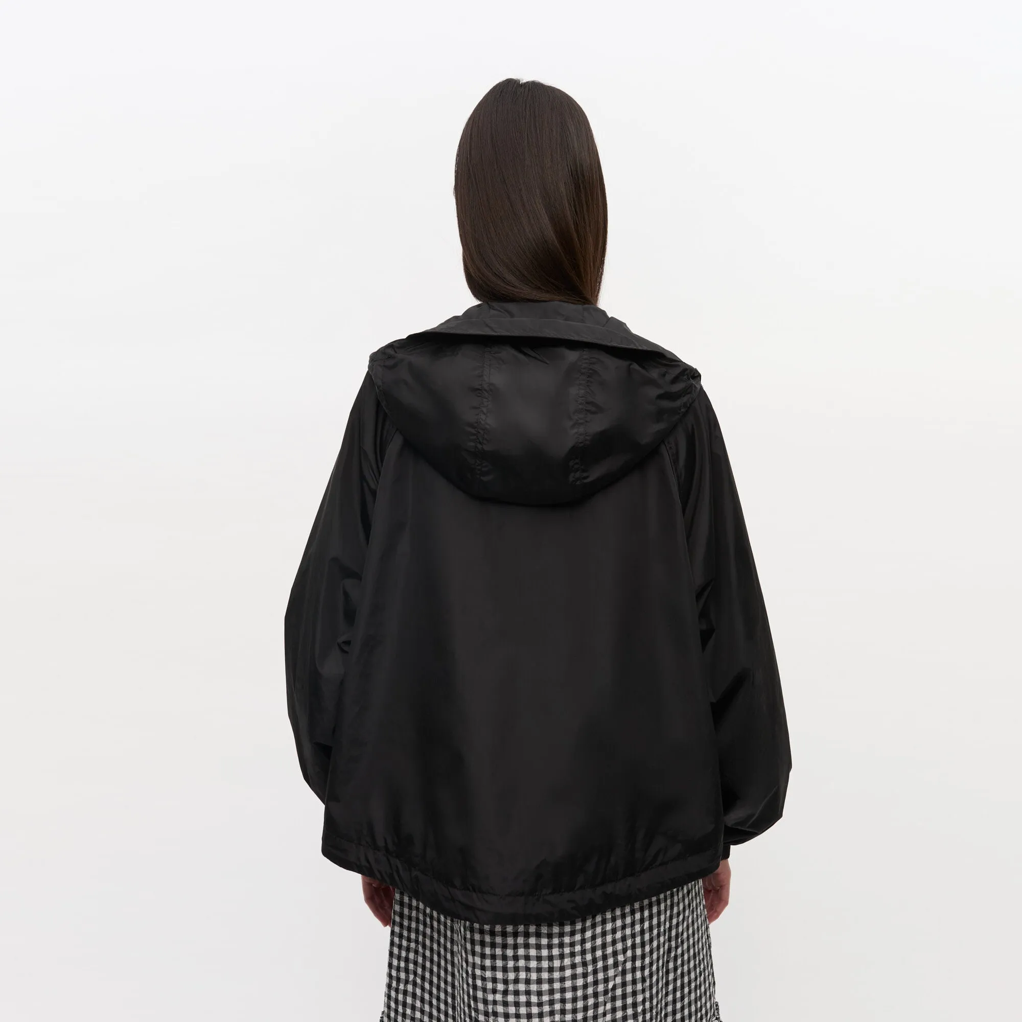 Soft Shell Recycled Polyester Flyweight Nylon Jacket (Black)