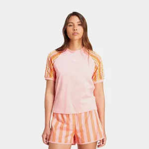 4Way Stretch Summer Glow Cali Womens Short Sleeve Shirt (Semi Pink Spark)