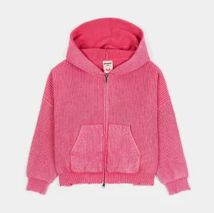 Washed Pink Knit Full Zip Womens Hoodie (Washed Pink) product review