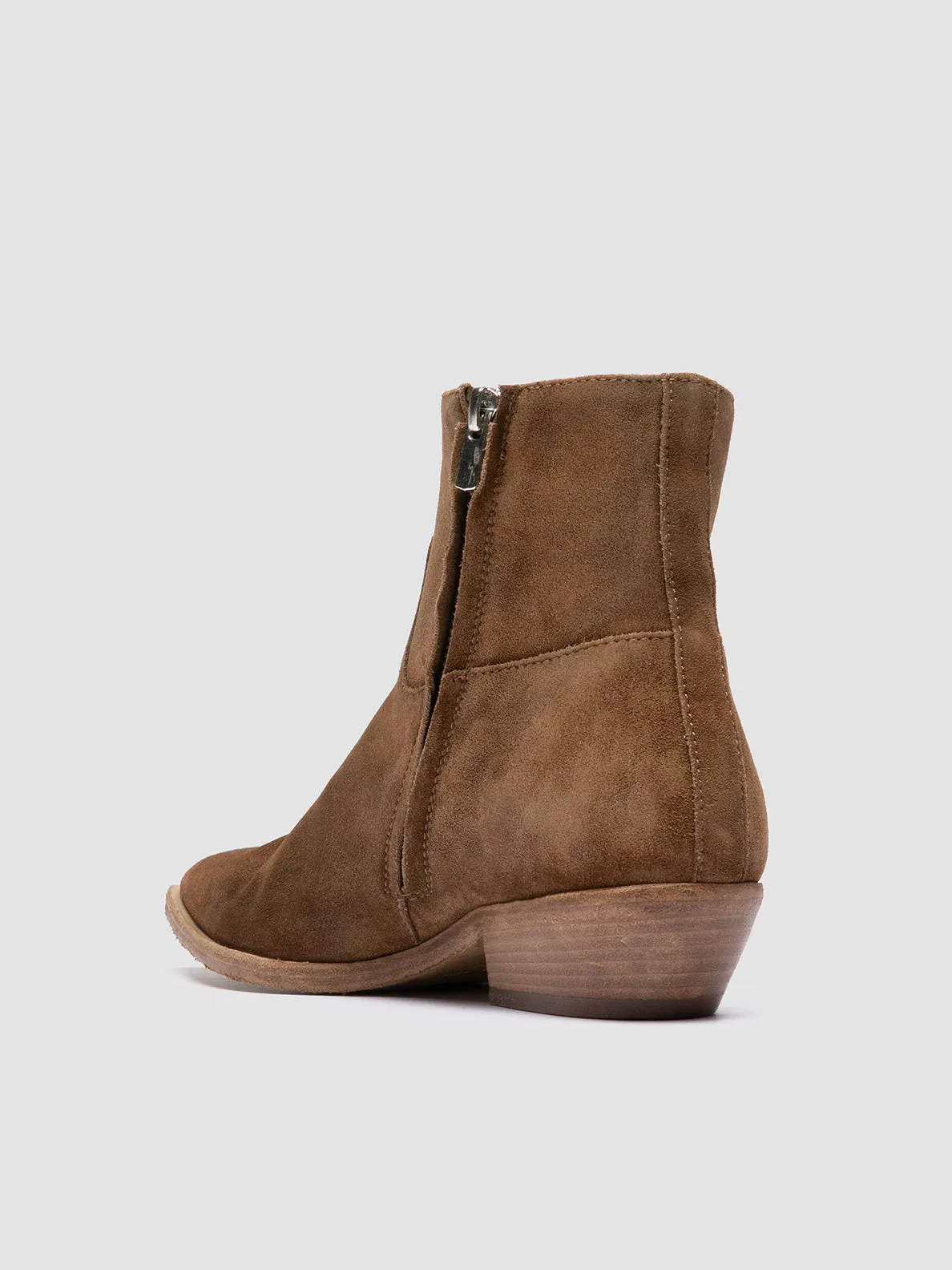 NOELIE DD 102 - Brown Suede Zipped Boots Heavy Weather