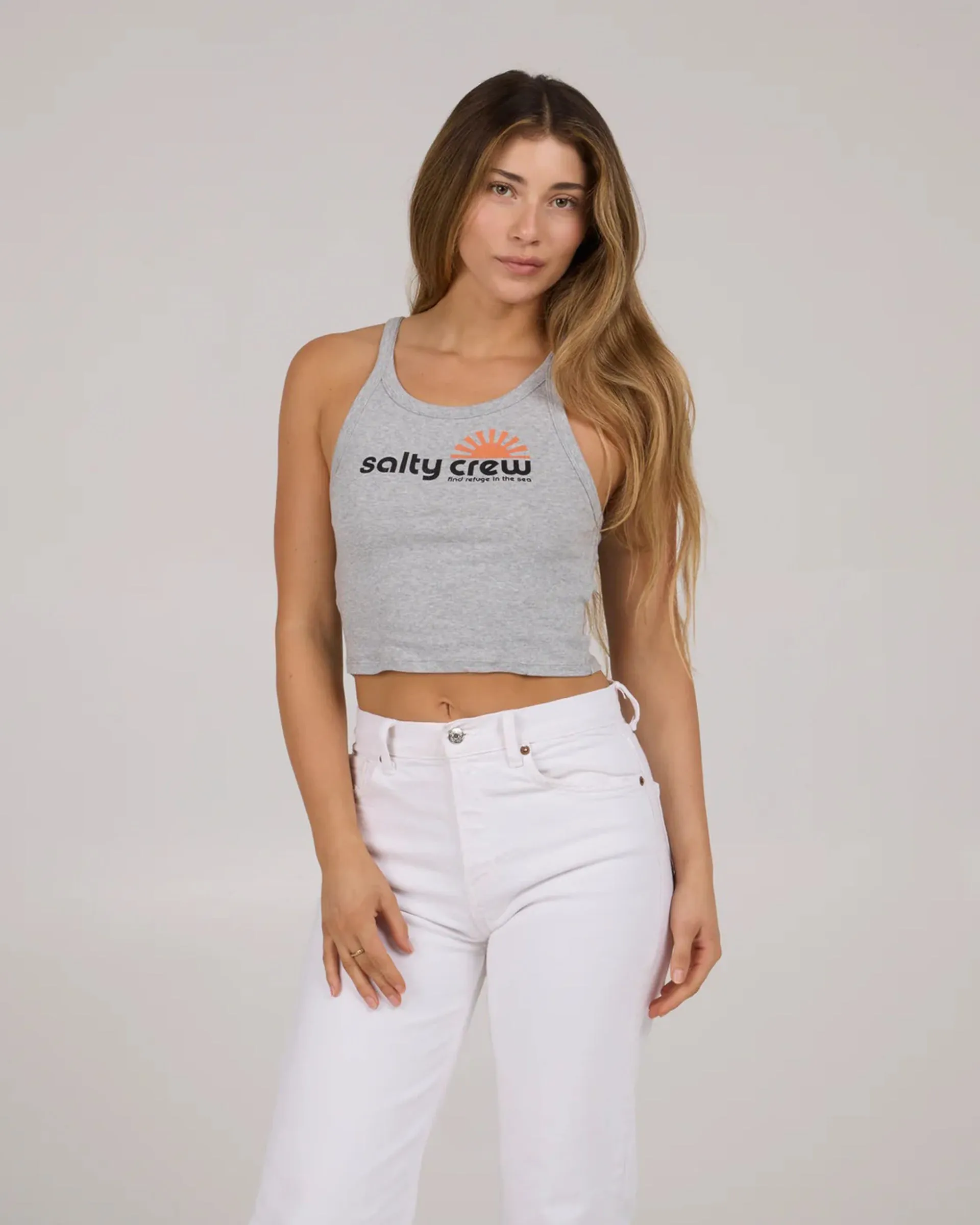 Abrasion Resistant Surface Cutting - edge Fun In The Sun Tank Top - Athletic Heather