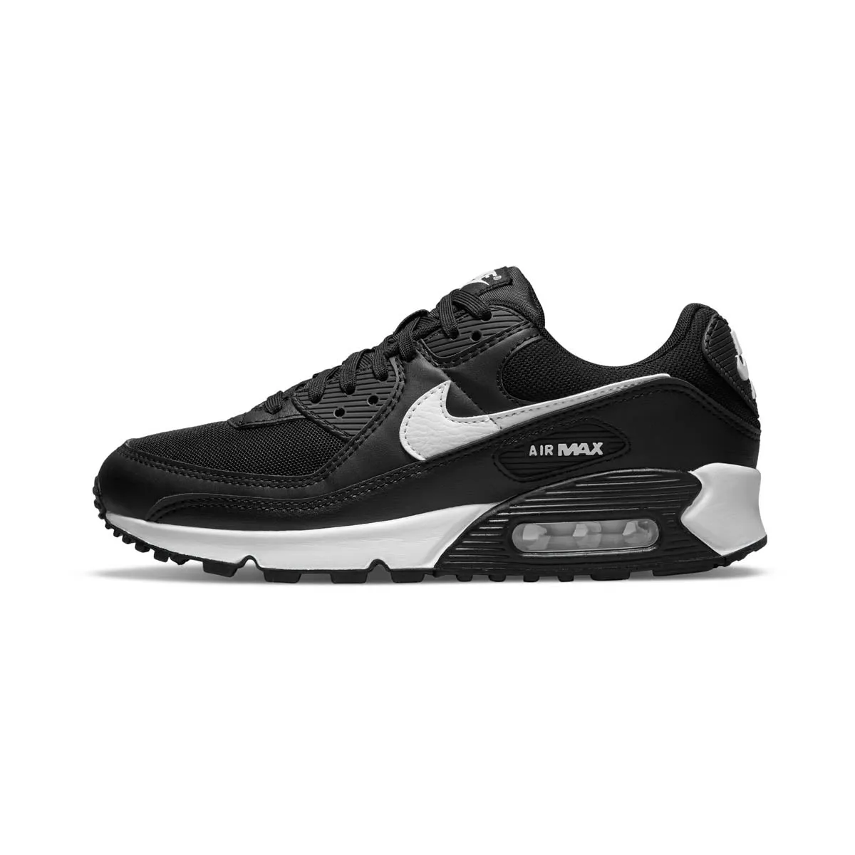 flexible synthetic shoes Nike Air Max 90 'Black White' Women's Shoes