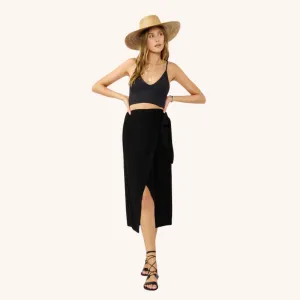 Good Feelings Wrap Skirt WrinkleResistantClothing Comfort Design