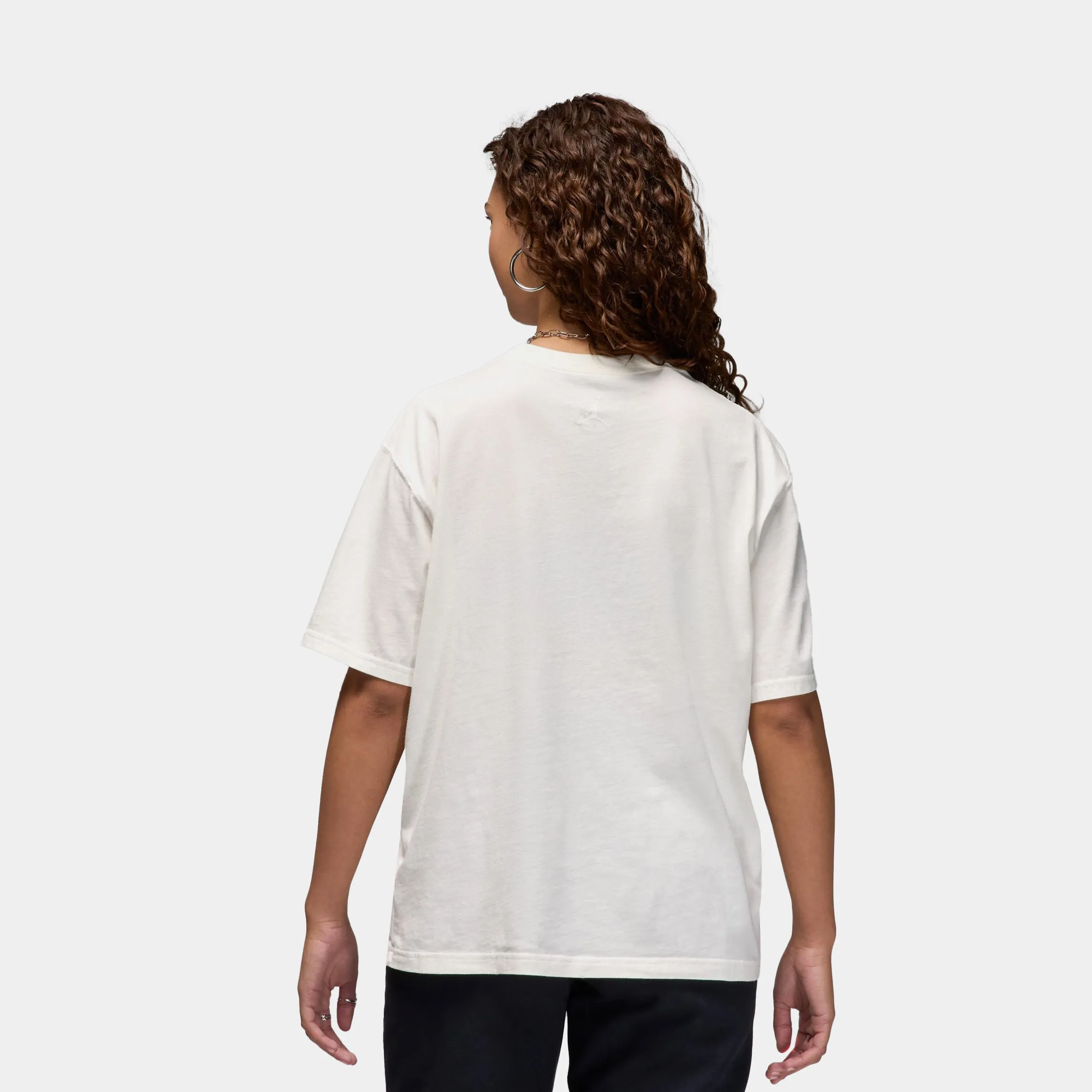 Cloud Core Graphic 6 Rings Womens Short Sleeve Shirt (White)