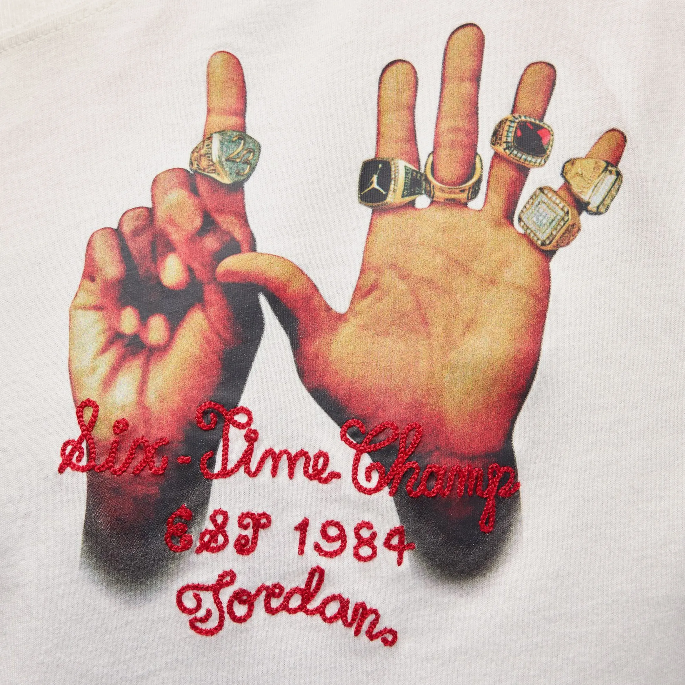 Graphic 6 Rings Womens Short Sleeve Shirt (White) Reinforced Edges casual sneakers