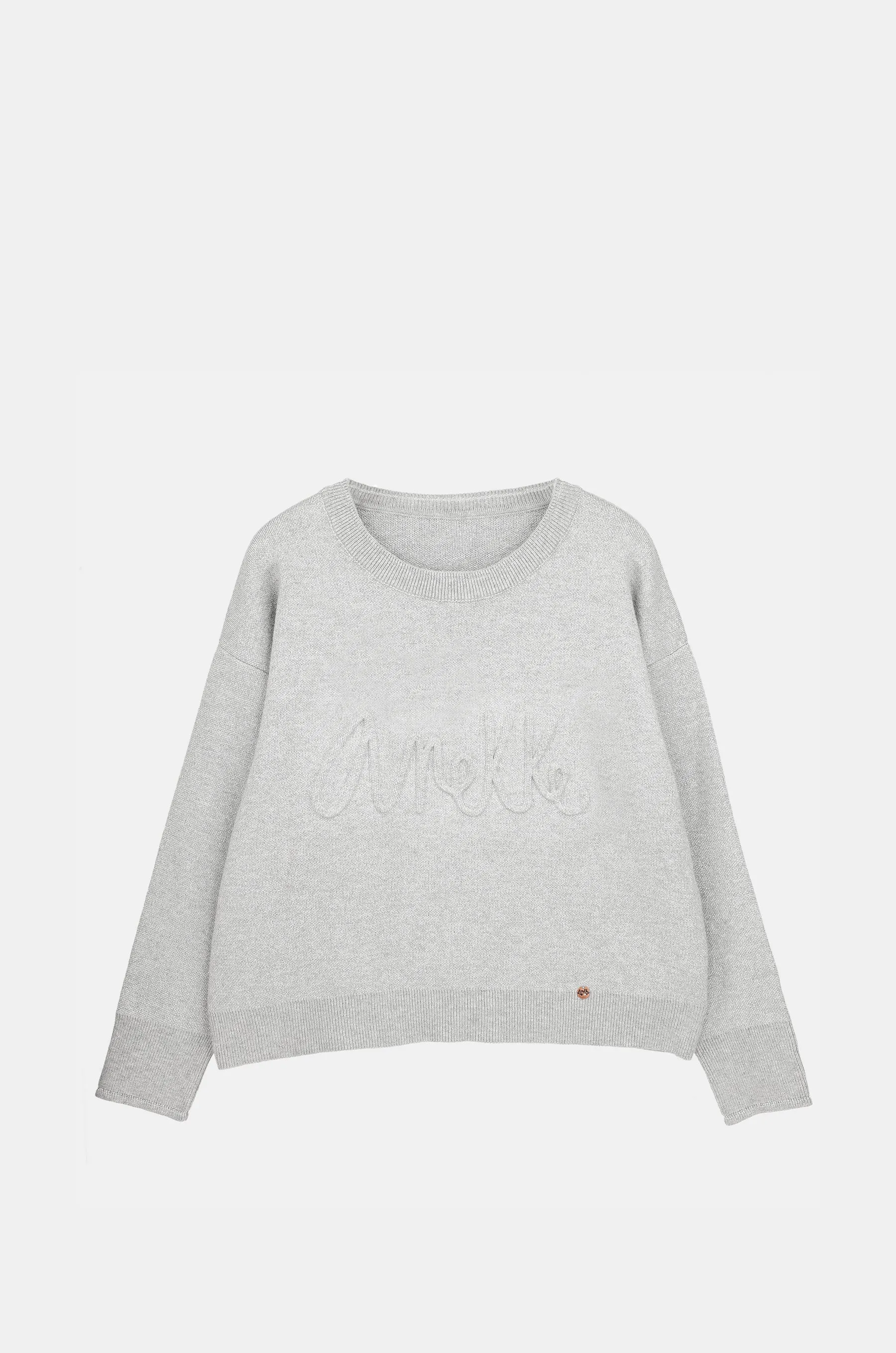 Gray Contemporary Sweater Thermal Insulation Knits