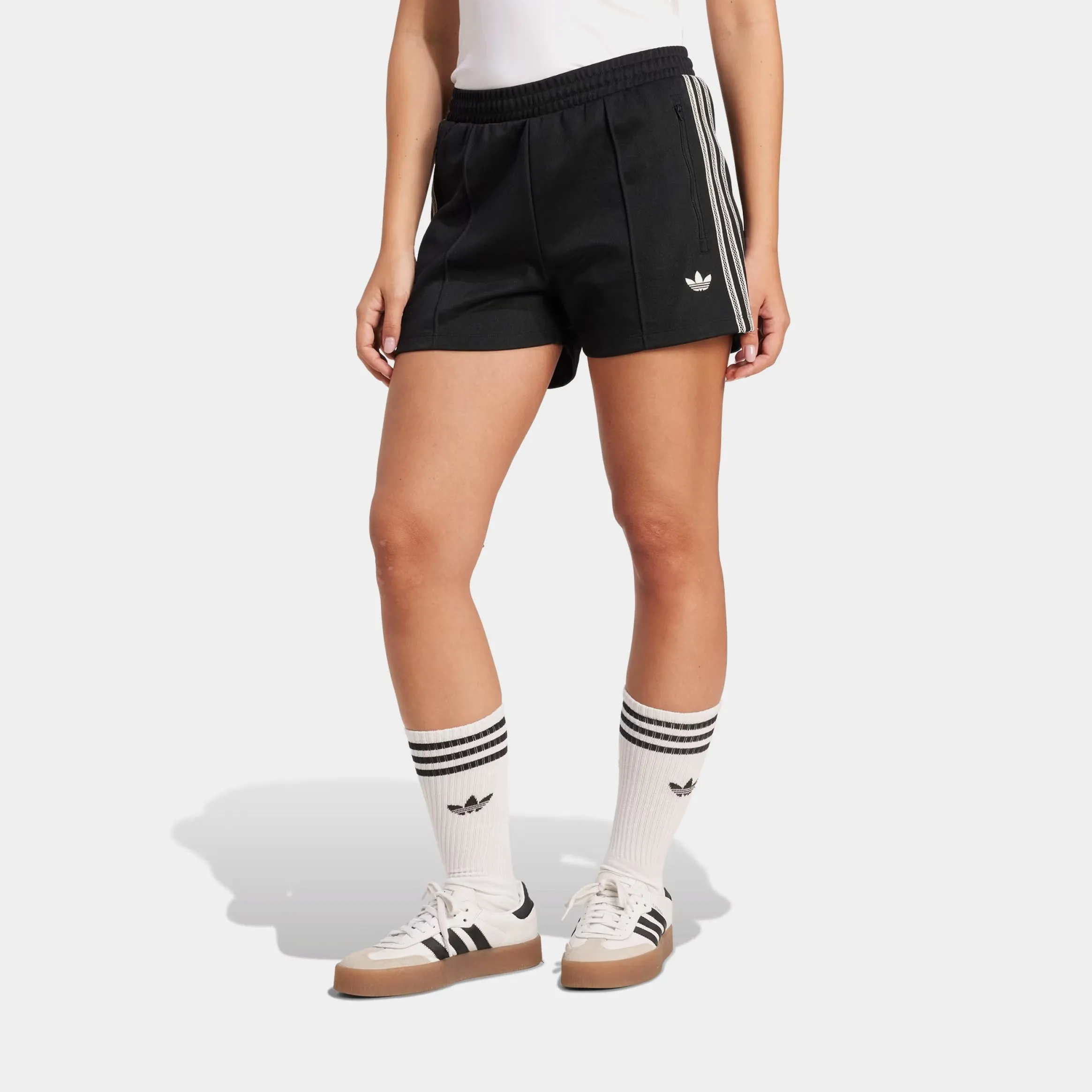 snowboard clothing Summer Glow Classic Womens Shorts (Black/Beige)