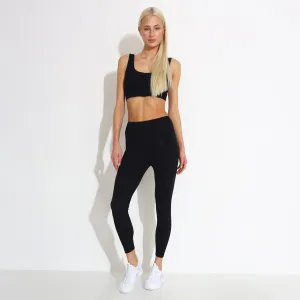 Helle Leggings Ribbed 4 Way Stretch Fabric Active Lifestyle Eco Friendly