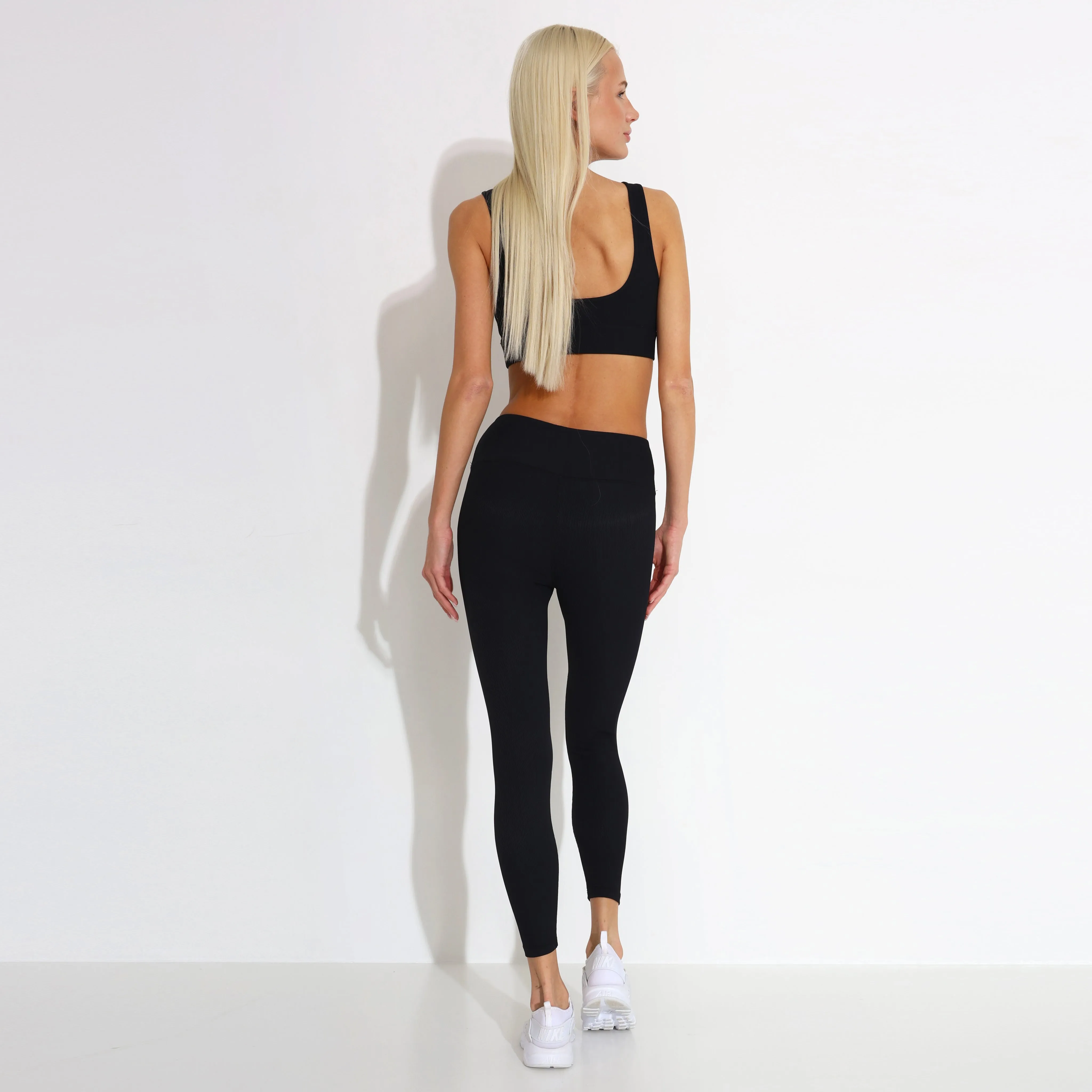 Unisex Style Four Way Athletic Wearable Helle Leggings Ribbed