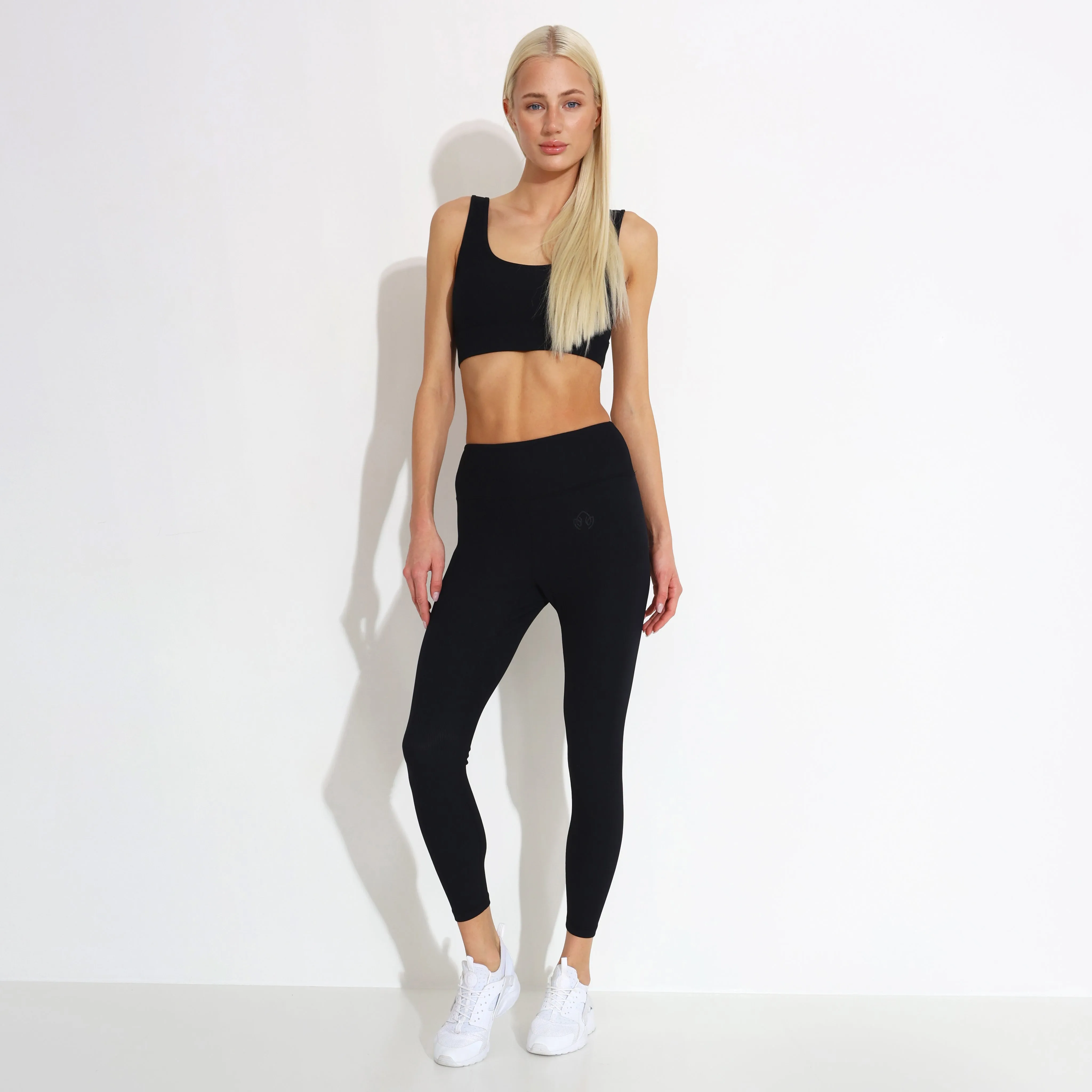 Helle Leggings Ribbed 4 Way Stretch Fabric Active Lifestyle Eco Friendly