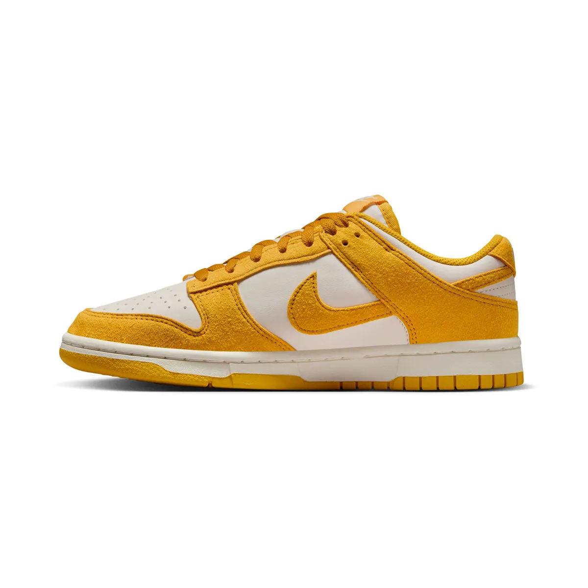 Nike Dunk Low 'Dark Sulfur Gold Mini Swoosh' Women's Shoes Clear Glow
