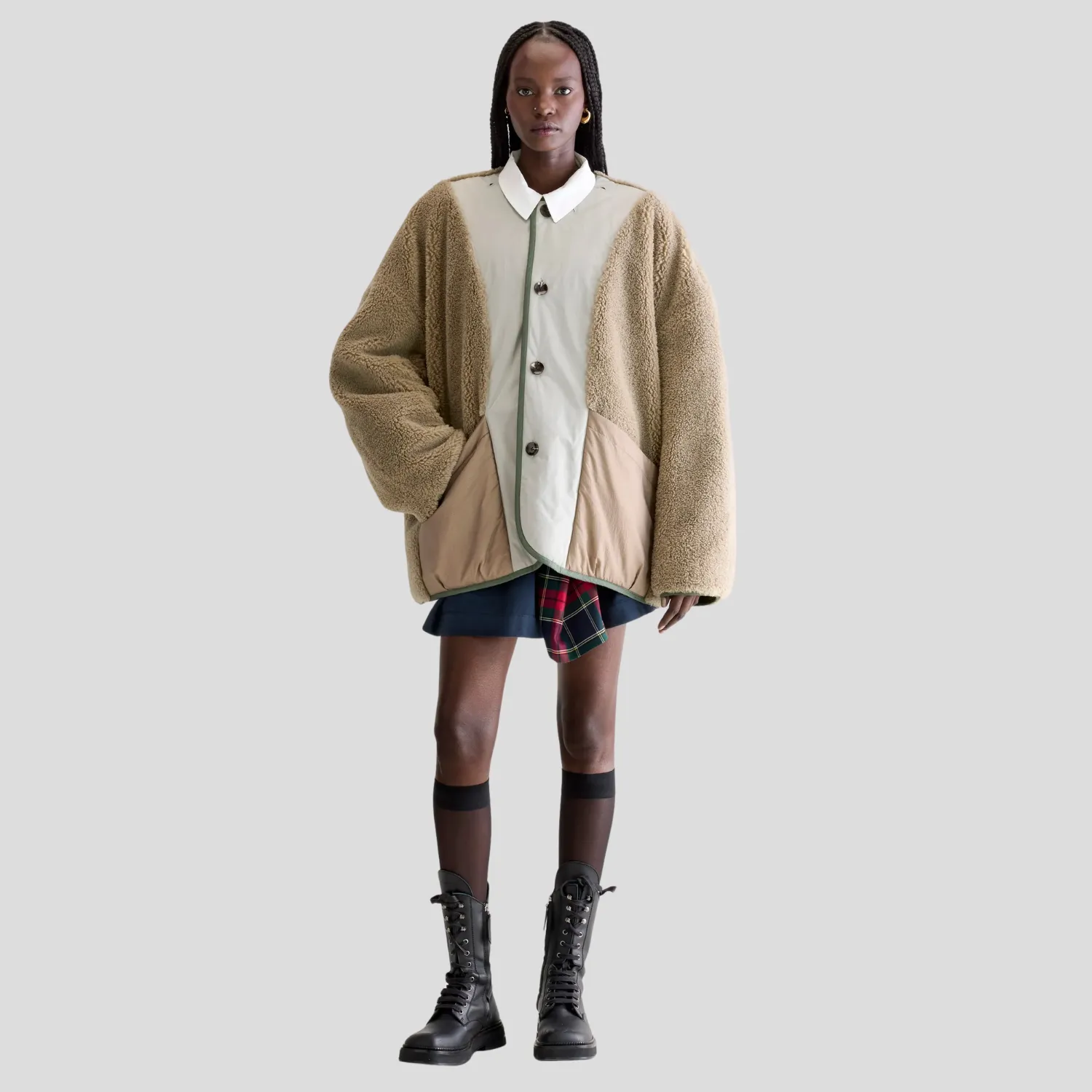 Hypoallergenic Interior Layer Hampton Teddy Jacket (Eucalyptus)