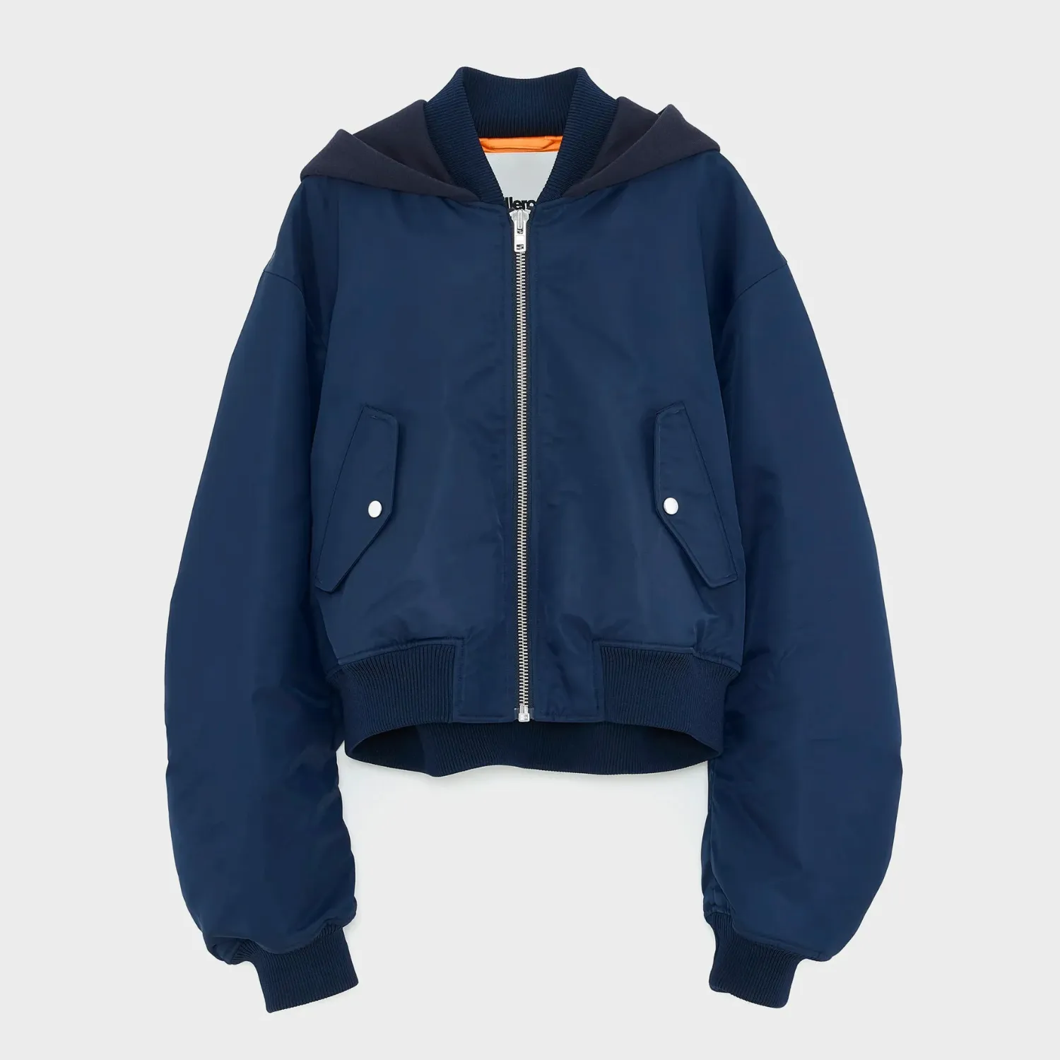 Noise Reduced Fabrics Light Travel Piece Harty Bomber Jacket (Navy)