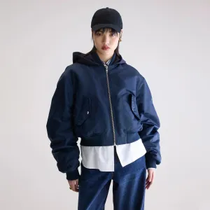 Harty Bomber Jacket (Navy) Slim Tailored Contemporary Fit