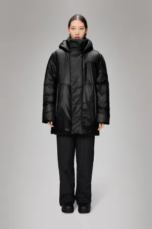 Headphone Hole Eco Friendly Dye Torna Insulated Long Jacket