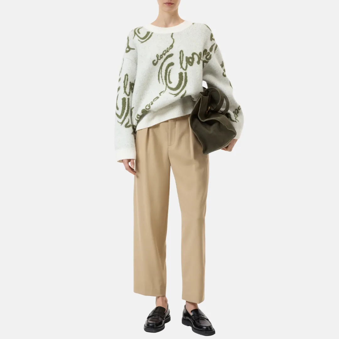 Jacquard Pullover (Ecru) All-Day Use City Style