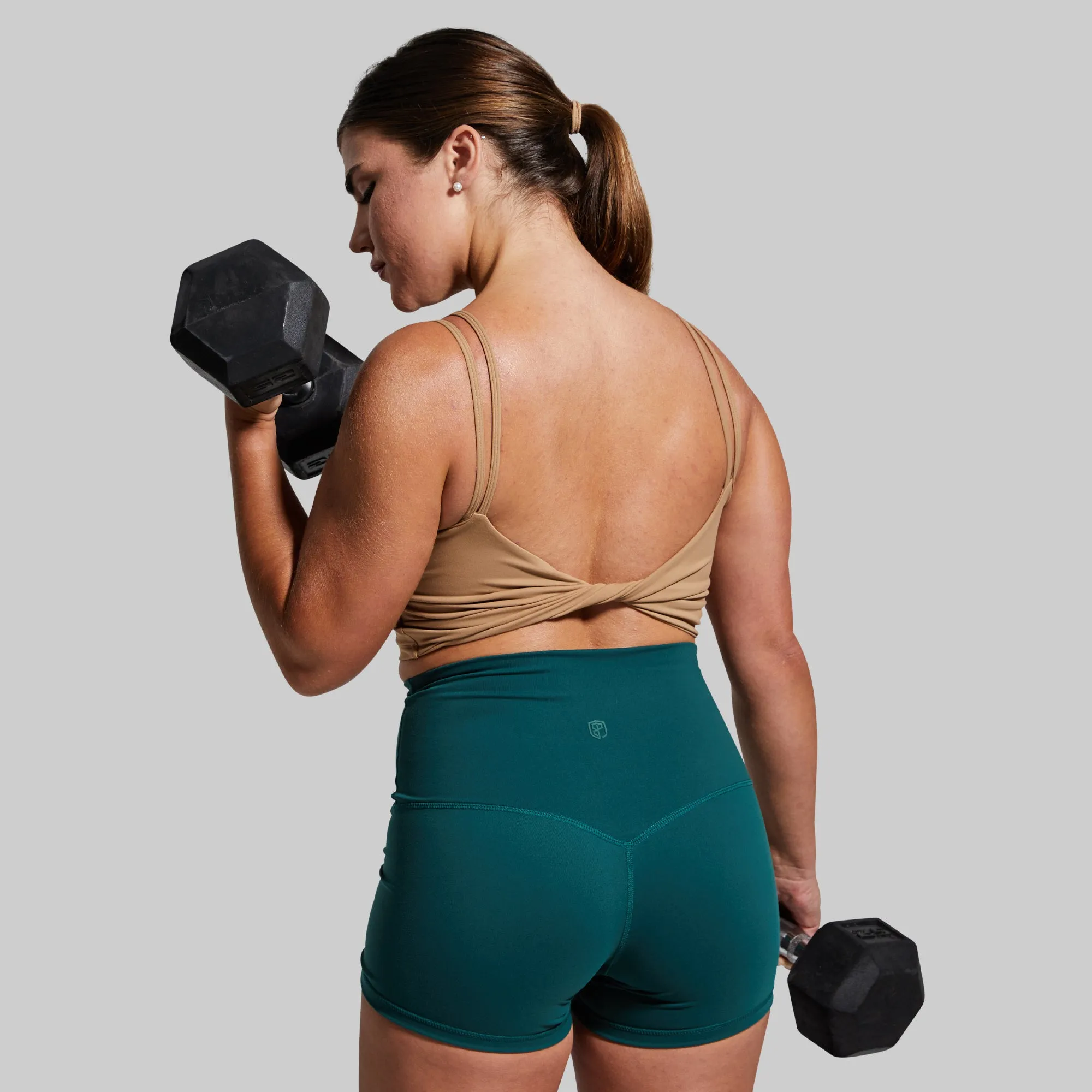 Don't Get It Twisted Sports Bra (Tiger's Eye) Back support windproof