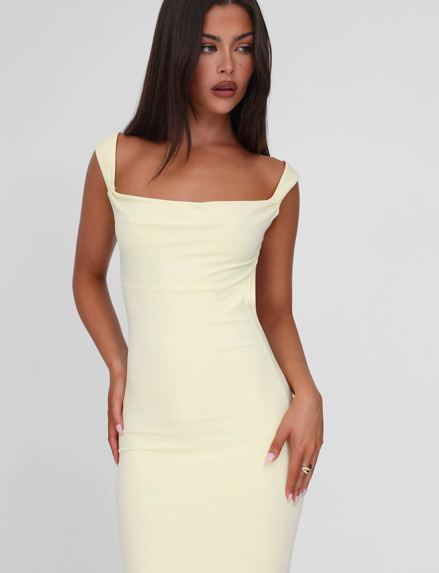ZITA MAXI DRESS - LEMON Classic and Modern