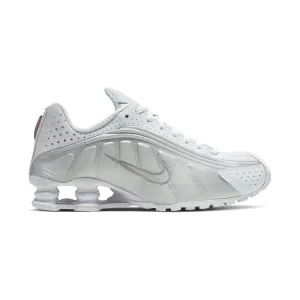 Nike Shox R4 'White Metallic Silver' Women's Shoes Knee - support