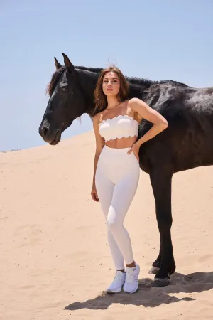 High-waist Training Legging Shape Retain Outdoor Lover Mesh Panel Outdoor Running