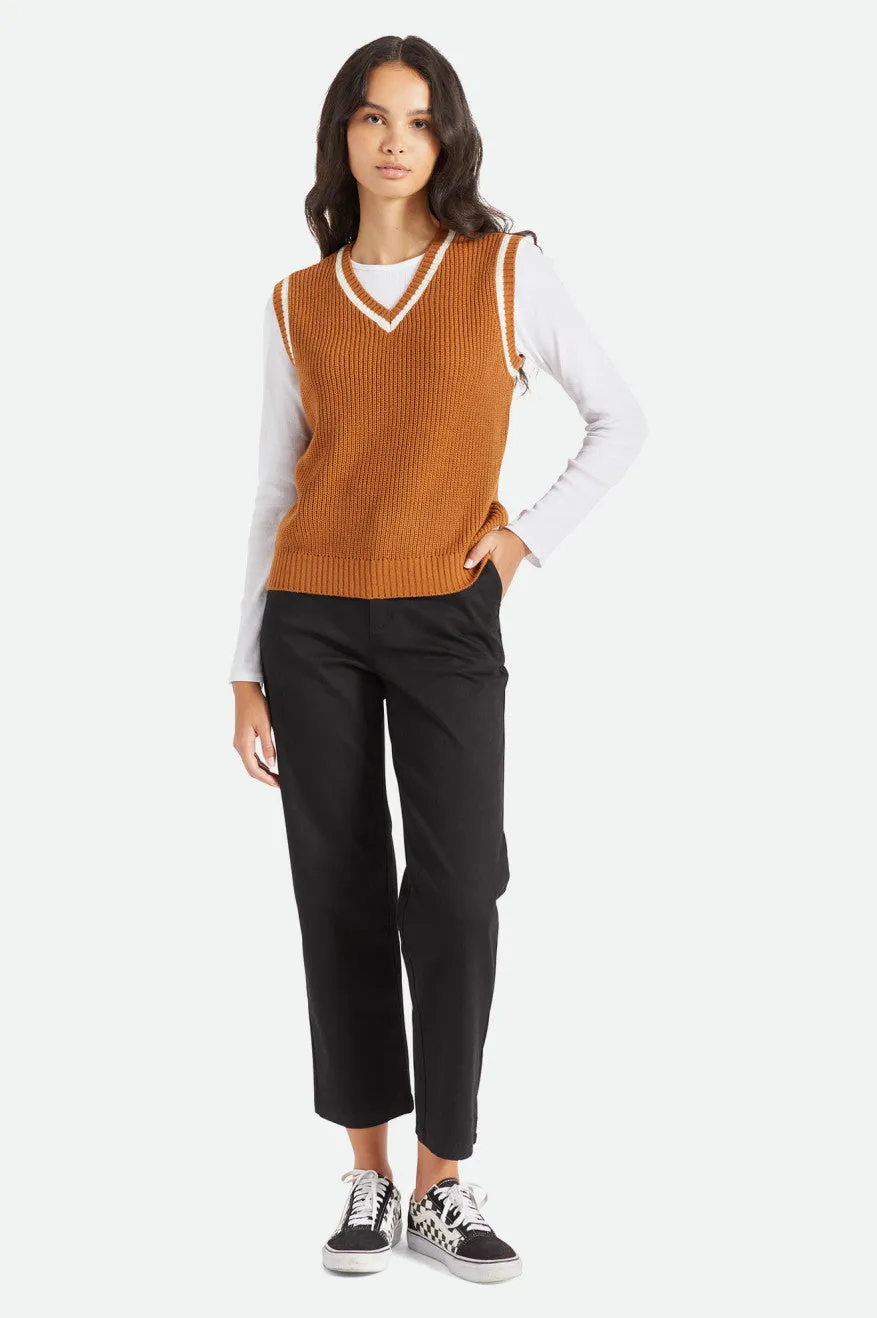 Melody Sweater Vest - Glazed Ginger DurableSeams