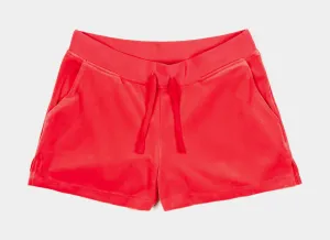 Hotfix Velour Womens Shorts (Red) yoga clothing