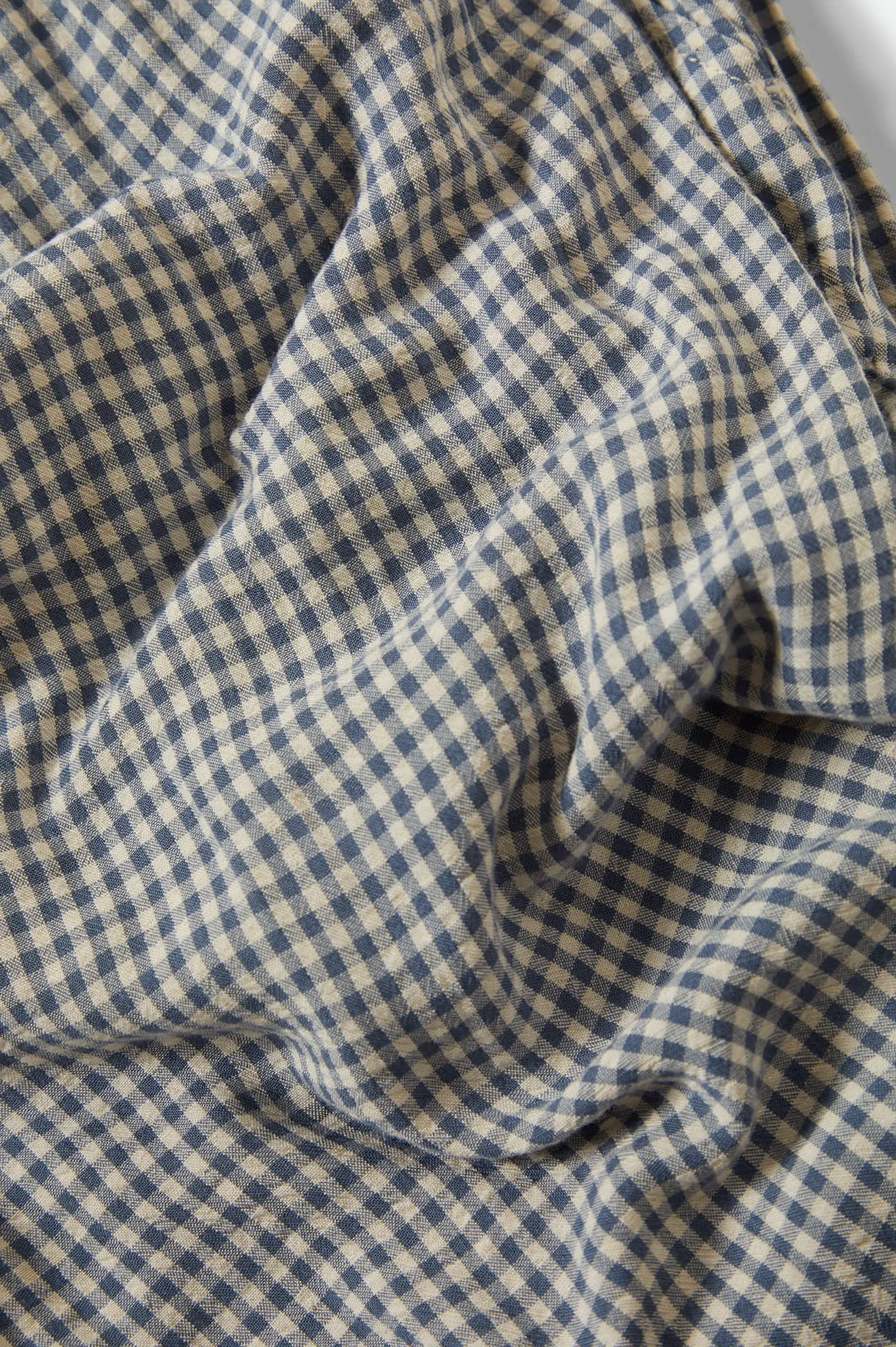 Clean Finish Hudson Lounge Pant - Azure Blue Gingham