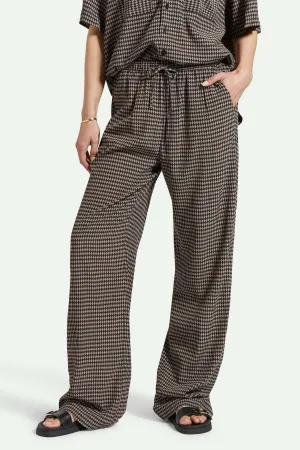 Hudson Lounge Pant - Washed Black/Cinder Grey Diamond Check Thermal Regulating