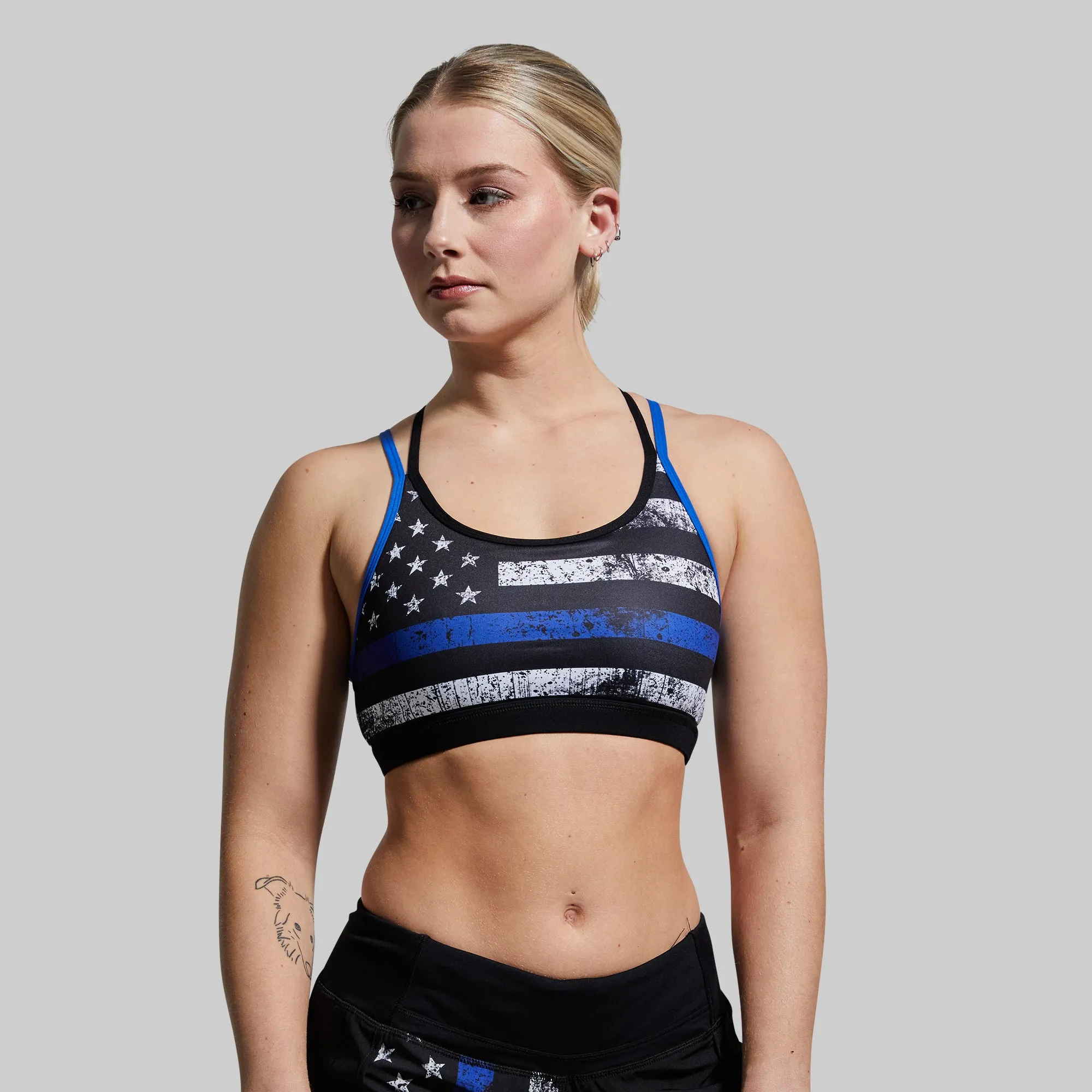 Warrior Original Sports Bra (Thin Blue Line) Neutral Colors
