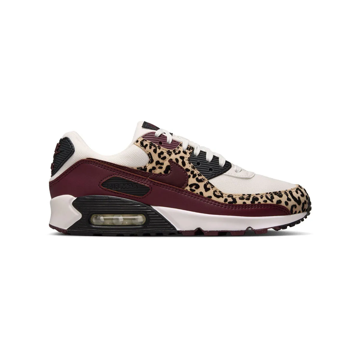 Nike Air Max 90 'Leopard Burgundy' Women's Shoes running in dry weather shoes