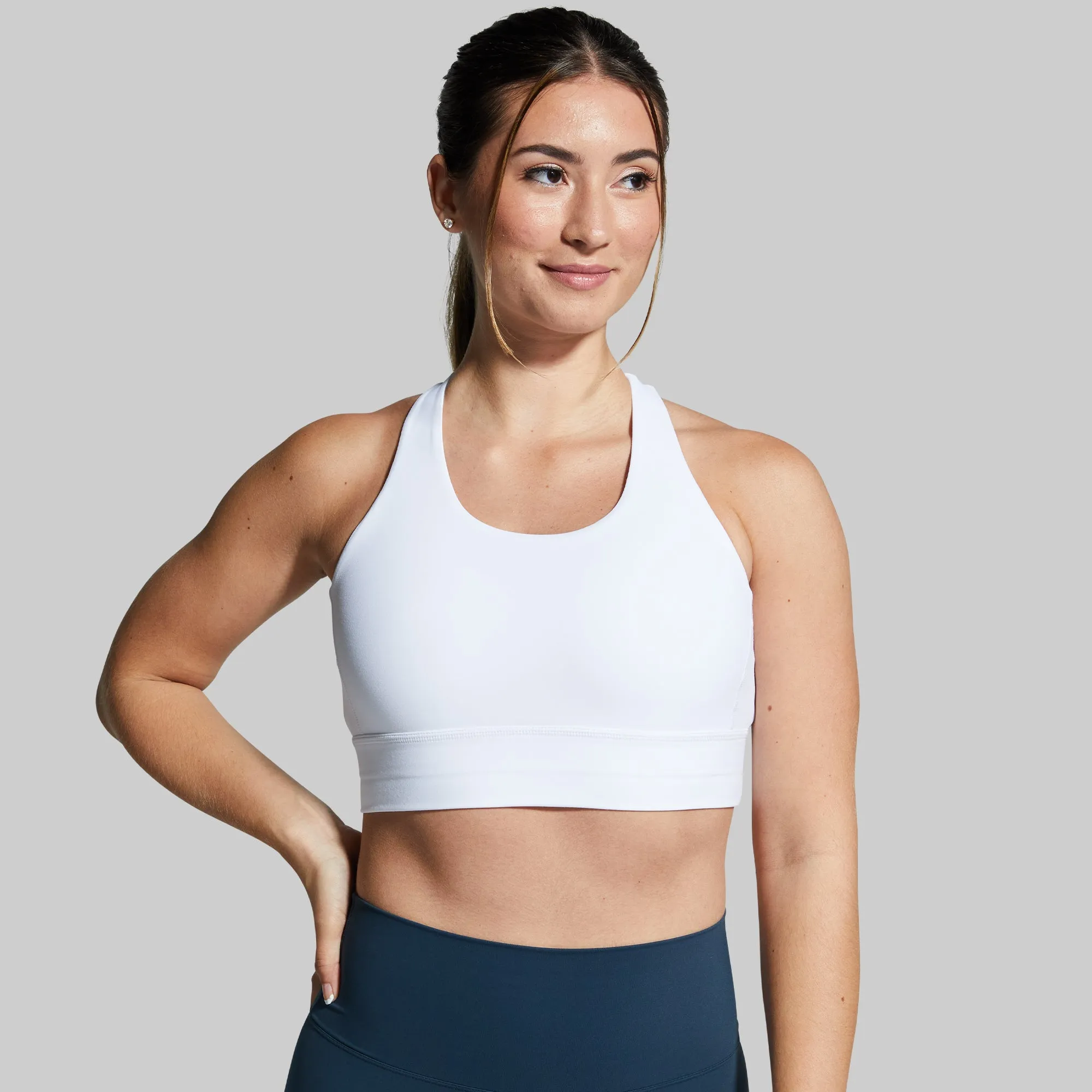 Ignite Sports Bra (White) Bright sports gear