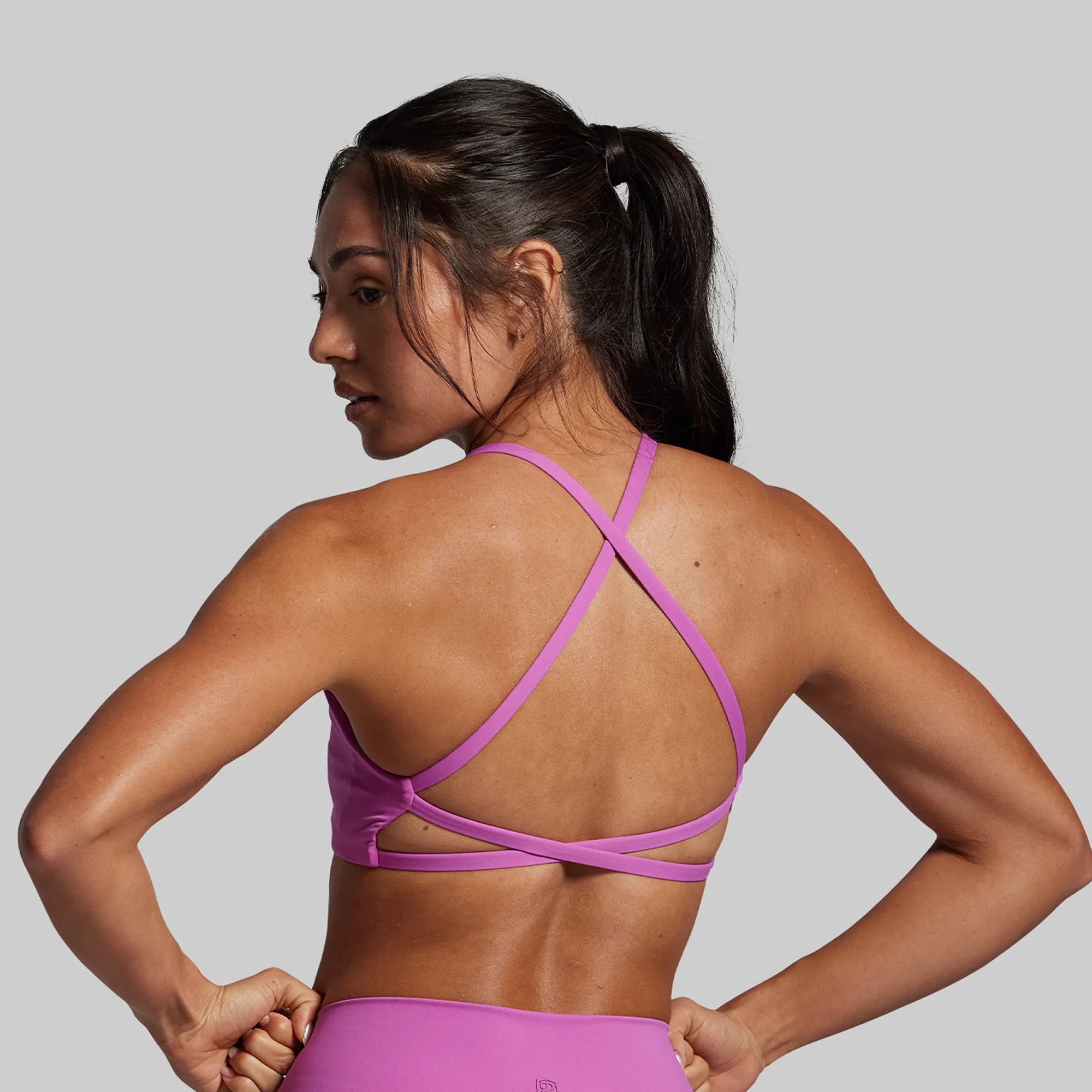 Bounce Reduction Technology Solid Serenity Sports Bra (Viola)