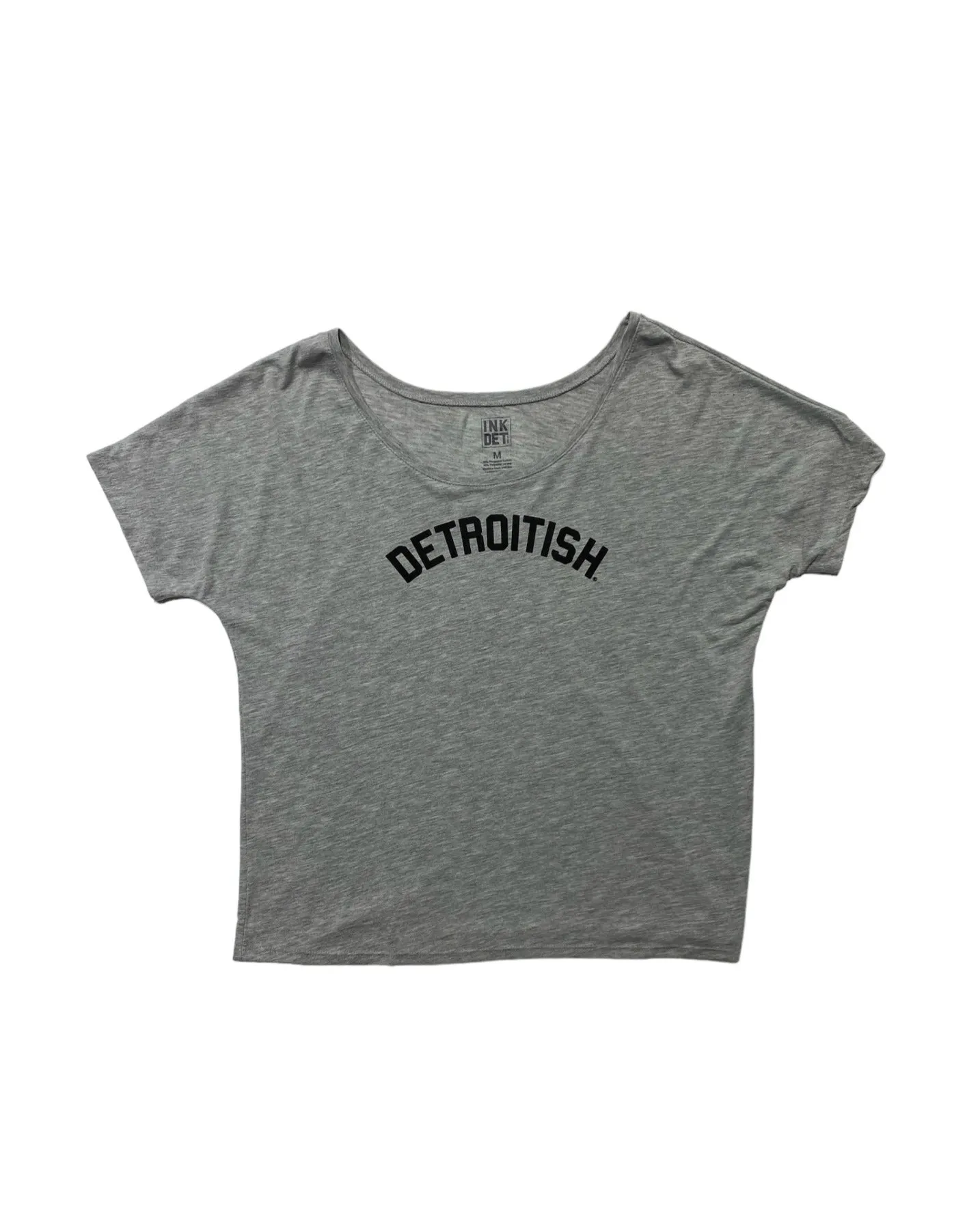 Zero Waste Production Ink Detroit Detroitish Slouchy T-Shirt - Athletic Grey