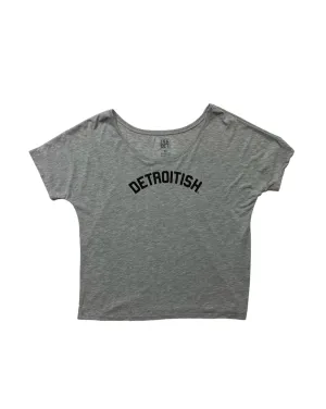 Zero Waste Production Ink Detroit Detroitish Slouchy T-Shirt - Athletic Grey