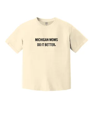 Light Flex Fit Summer Wardrobe Ink Detroit - Michigan Moms Do It Better Kinda Crop T-Shirt - Ivory